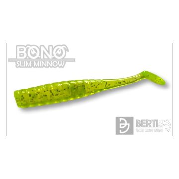 Shad Berti Bono Slim Minnow Chartreuse Glitter 5cm 8 buc/plic