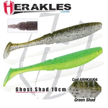 Shad Colmic Herakles Ghost, Culoare Green Shad, 10cm, 8buc/plic