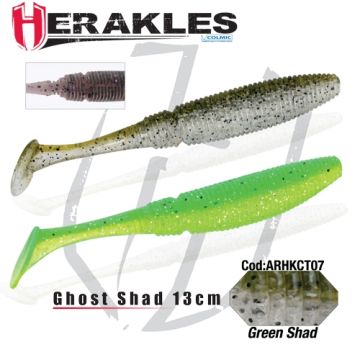 Shad Colmic Herakles Ghost, Culoare Green Shad, 13cm, 4buc/plic