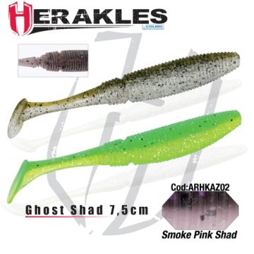 Shad Colmic Herakles Ghost, Culoare Smoke Pink, 7.5cm, 8buc/plic