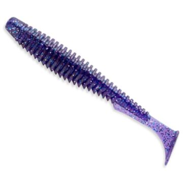 Shad FishUp U-Shad 2", Culoare 060 Dark Violet/Peacock & Silver, 5cm, 10buc/plic