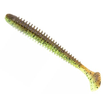 Shad Keitech Swing Impact, Culoare 401 Green Pumpkin Chartreuse, 6.35cm, 10buc/plic