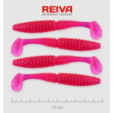 Shad Nevis Reiva Zander Power, Culoare Pink-Glitter, 10cm, 4bucplic