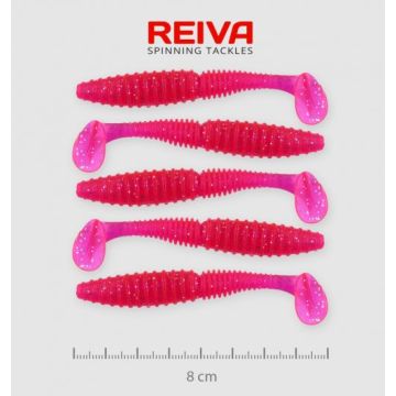 Shad Nevis Reiva Zander Power, Culoare Pink-Glitter, 8cm, 5bucplic