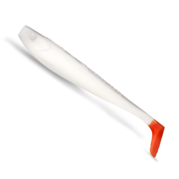 Shad Quantum Q-Paddler, Culoare Solid White Uv-tail, 15cm, 15g, 5buc/plic