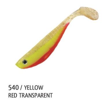 Shad Rapture Live Shad, Yellow Red Transparent, 10cm, 4buc/plic