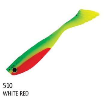 Shad Rapture Vibra Shad, White Red, 6.4cm, 10buc/plic