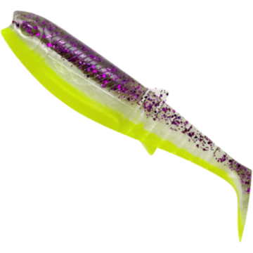 Shad Savage Gear Cannibal Shad, Purple Glitter Bomb, 6.8cm, 3g, 5bucplic