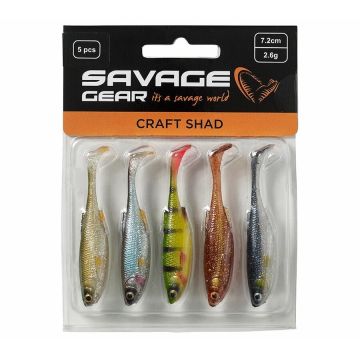 Shad Savage Gear Craft, Clear Water Mix, 7.2cm, 5buc/plic