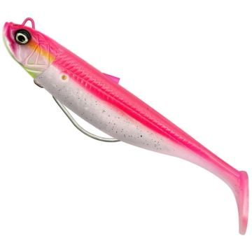 Shad Savage Gear Minnow Weedless Soft Baits Sinking, Pink Pearl Silver, 10cm, 16g, 2+1buc/blister