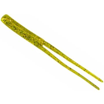 Shad Z-Man Split Tail Trailerz, Chartreuse Gold Flake, 10cm, 10buc/plic