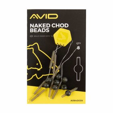 Sistem Avid Carp Naked Chod Beads, 8buc/plic