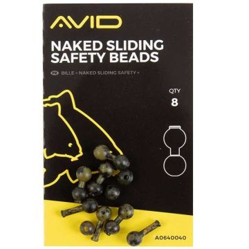 Sistem Avid Carp Naked Sliding Safety Beads, 8bucplic