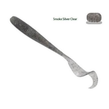Grub Herakles Mato Worm, Smoke Silver Clear, 16.5cm, 6buc/plic