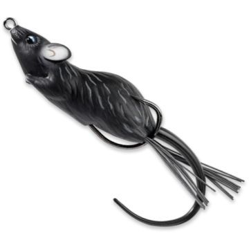 Soarece Live Target Hollow Body Mouse Walking Bait, Black/Black, 6cm, 11g