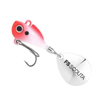 Spinnertail Scouta Jig Spinner Freestyle, Red Head, 10g