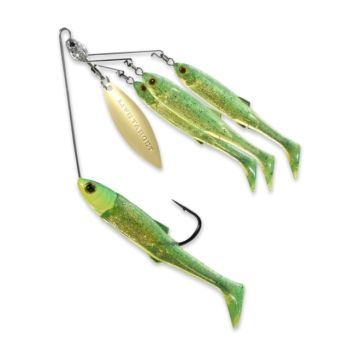 Spinnerbait Live Target BaitBall Spinner Rig Small, Lime Chartreuse/Gold, 11g