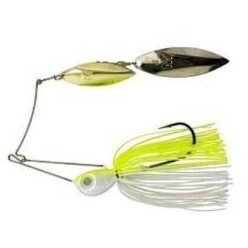 Spinnerbait Mustad Arm Lock, Chartreuse/White, 10g