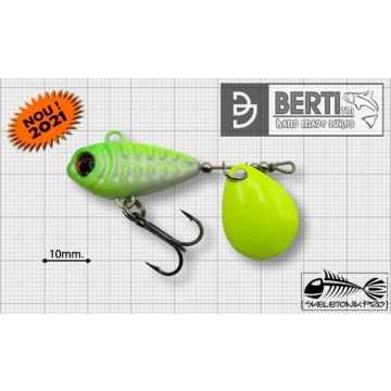 Spinnertail Bertilure Skeletonik Pro Colorado Fluo, White Chartreuse, 20g