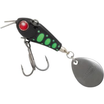 Spinnertail Tiemco Riot Blade, Sinking, Culoare 12 (Black Chartreuse Marked), 3cm, 14g