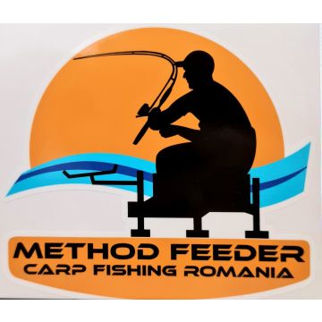 Sticker Method Feeder Carp Fishing Romania, 13x14cm