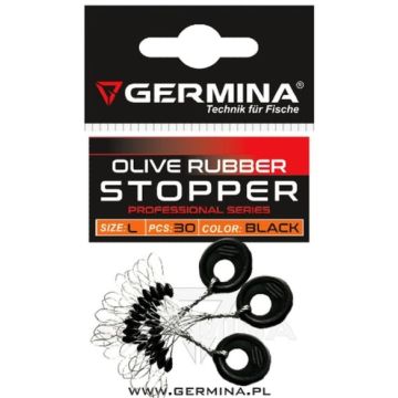 Stopper Silicon Germina Olive Rubber, 30buc/plic