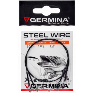 Struna Germina Steel Wire 1x7, 20cm 8kg, 2buc/plic