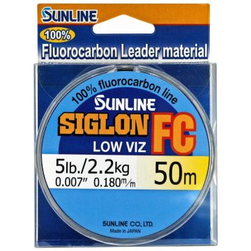Fir Fluorocarbon Sunline Siglon Low Viz, 50m
