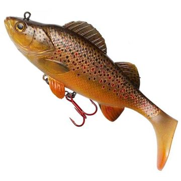 Swimbait DAM Effzett Natural Perch Paddle Tail, Brown Trout, 14cm, 47g