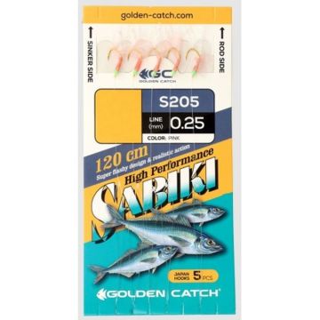 Taparine Golden Catch Sabiki, Pink, 10buc/plic