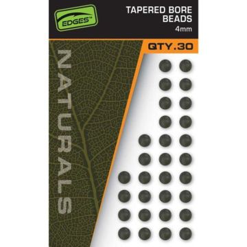 Bile de Cauciuc Fox Edges Naturals Tapered Bore Beads, 4mm, 30buc/plic