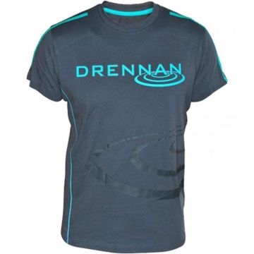 Tricou Drennan, Grey/Aqua