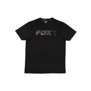 Tricou Fox Black/Camo Chest Print T-Shirt