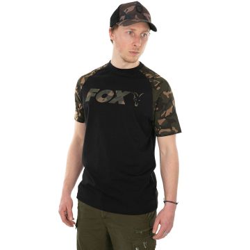 Tricou Fox Raglan T-Shirt Black/Camo