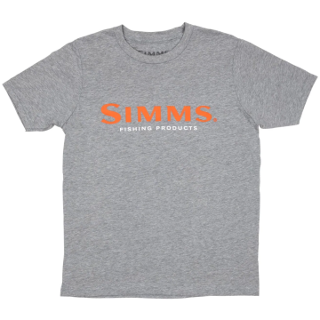 Tricou Simms Kid's Logo T-Shirt, Dark Grey Heather