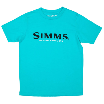 Tricou Simms Kid's Logo T-Shirt, Tahiti Blue