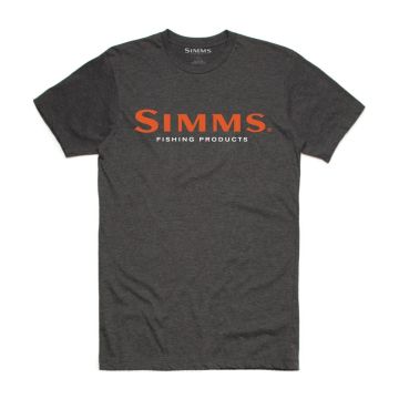 Tricou Simms Logo T-Shirt, Charcoal Heather