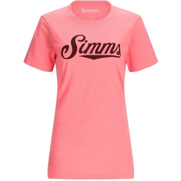 Tricou Simms Wms Crew Logo T-Shirt Watermelon Heather