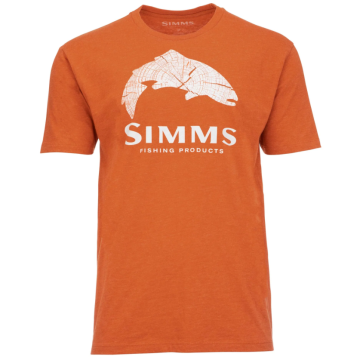 Tricou Simms Wood Trout Fill T-Shirt, Adobe Heather