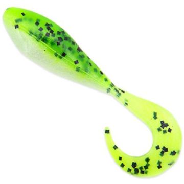 Twister Bass Assassin Curly Panfish, Chartreuse Pepper Shad, 5cm, 10bucplic