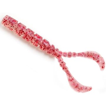 Twister Mustad Aji Chiki, Clear Red Glitter, 4.3cm, 13ucplic