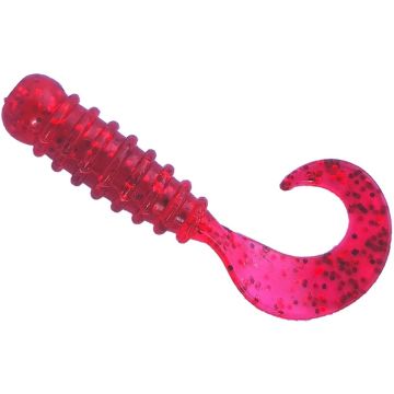 Twister Owner Rock'N Bait Cultiva Ring Single Tail, Shrimp Red, 3.5cm, 0.4g, 12buc/plic