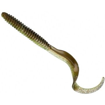 Twister Savage Gear Rib Worm, Green Silver, 11cm, 8bucplic