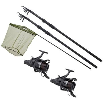 Combo 2 Lansete JRC Defender II Tele + Mulineta Mithcell MX1 FS 6500 + Cap Minciog Specimen