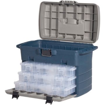 Valigeta Leeda Tackle Case Box System + 3 Cutii, 44x23.5x32.5cm