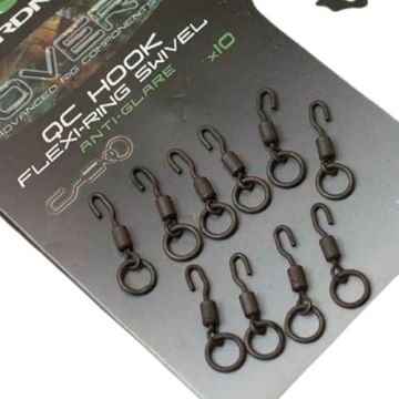 Varteje Rapide Gardner QC Hook Flexi Ring Swivels, Nr.12, 10bucplic