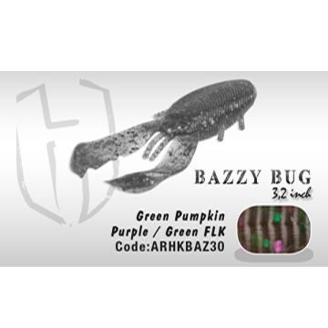 Naluca Herakles Bazzy Bug 3.2 Green Pumkin Purple, 8.00cm, 10buc/plic
