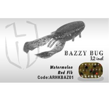 Naluca Herakles Bazzy Bug 3.2 Watermelon Red Flakes, 8.00cm, 10buc/plic