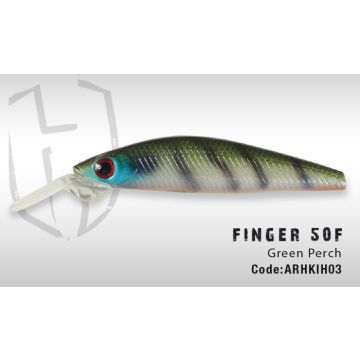 Vobler Colmic Herakles Finger 50F 4.0cm 2.5g Green Perch