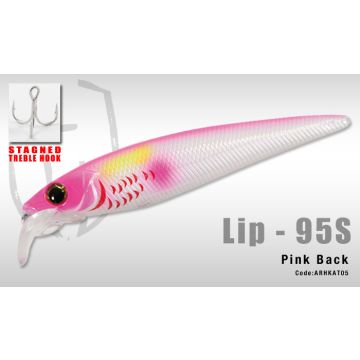 Vobler Colmic Herakles Lip 95S 9.5cm 12g Pink Back